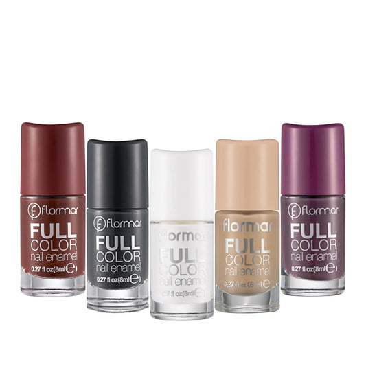 Flormar Full Color Nail Enamel - 8ml Vibrant Nail Polish for Beauty & Care