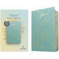 NLT Student Bible, Thinline Reference, Filament-Enabled Edition (Leatherlike, Tropical Iris Teal Blue, Red Letter) - Imitation Leather
