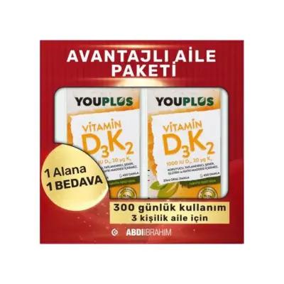 Youplus Vitamin D3 K2 Drops: Boost Bone Health & Immunity - Easy Absorption Liquid Supplement
