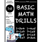 1st Grade Basic Math Drills: Builds and Boosts Key Skills Including Math Drills, Number Counting, and Addition Lines. (SPI Math Workbooks) - Paperback