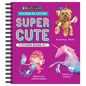 Brain Games - Sticker by Letter: Super Cute - 3 Sticker Books in 1 (30 Images to Sticker: Playful Pets, Totally Cool!, Magical Creatures) - Spiral