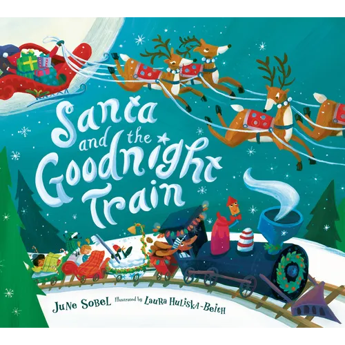 Santa and the Goodnight Train Board Book: A Christmas Holiday Book for Kids - Board Book