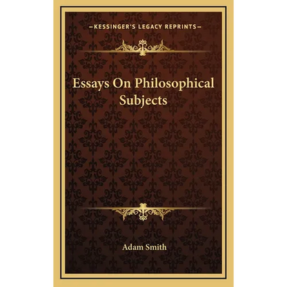 Essays On Philosophical Subjects - Hardcover