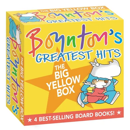 Boynton's Greatest Hits the Big Yellow Box (Boxed Set): The Going to Bed Book; Horns to Toes; Opposites; But Not the Hippopotamus - Boxed Set