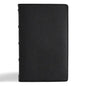 NASB Single-Column Personal Size Bible, Holman Handcrafted Collection, Black Premium Goatskin - Leather