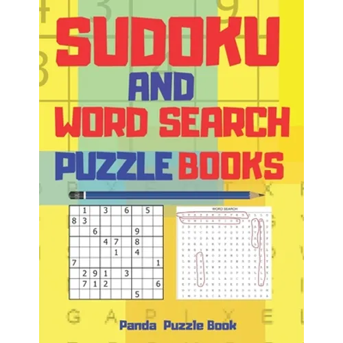 Sudoku And Word Search Puzzle Books: Adult Brain Games And Puzzles - Paperback