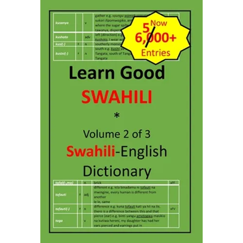 Learn Good Swahili: Volume 2 of 3: Swahili-English Dictionary with built-in mini-Thesaurus - Paperback