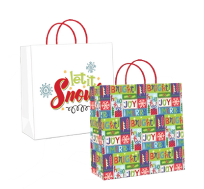 2 Pack Large Kraft Gift Bags -