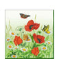 Paper Cocktail Napkin - Poppy - Green