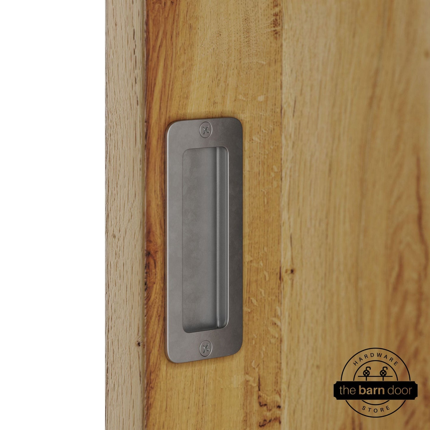 Barn Door Partial Radius Flush Pull