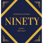 Happy 90th Birthday Guest Book (Hardcover): Happy 90th Birthday Guest book, party and birthday celebrations decor, memory book, ninety birthday, happy - Hardcover