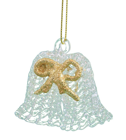 Spunglass Ornament - Gold Reindeer