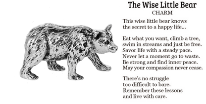 The Wise Little Bear Charm