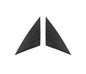 Real Dry Carbon Fiber A-Pillar Accent Overlays for Model 3 / Y