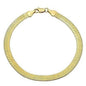 Real Gold Filled High Polish Finsh Magic/snake Chain Bracelet Flat Herringbone