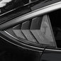 TESERY Rear Side Window Louvers Cover for Model Y | 3 Finishes | 2-Pack