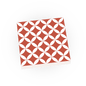 Red & White Spanish Tile for Floor & Wall - Custom Printed - Made using a LEGO® Part