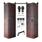 4-Door Bifold Barn Door Kit | Black Hardware