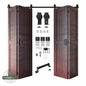 4-Door Bifold Barn Door Kit | Black Hardware