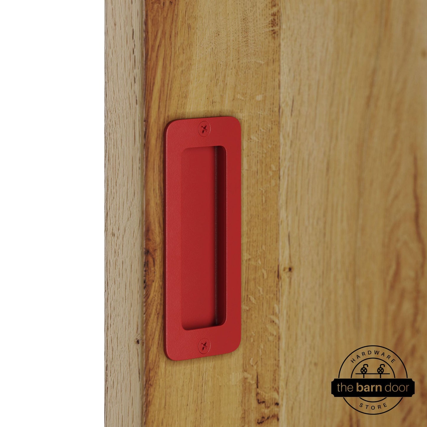 Barn Door Partial Radius Flush Pull