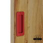 Barn Door Partial Radius Flush Pull