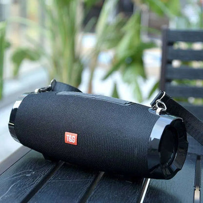 Red Textured Fabric Strap Wireless Bluetooth Speaker