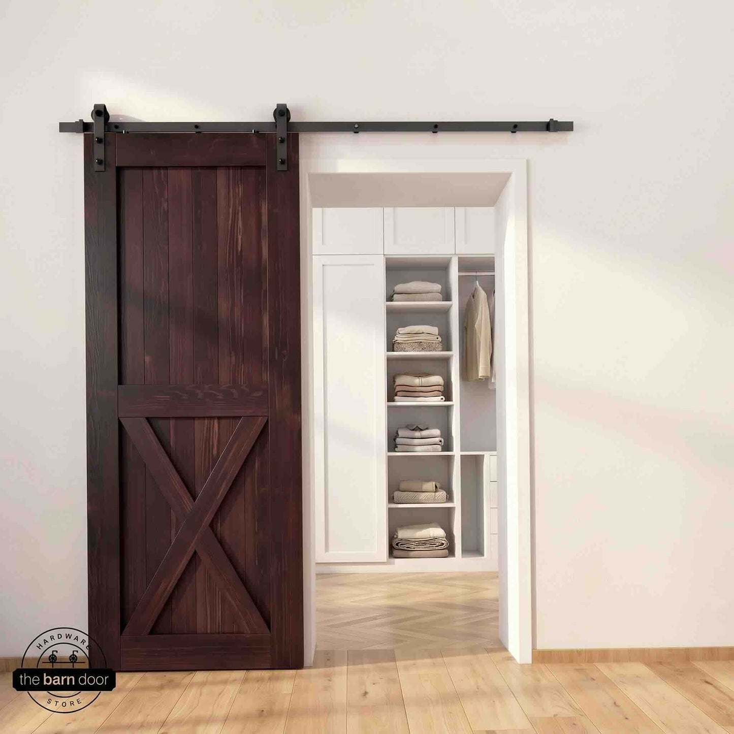 Natural Pine Wood Barn Door | 80", 84", 96" x 20"-60"