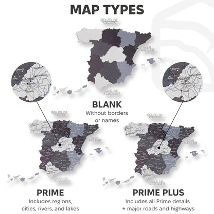 Wooden Map of Spain – Nordik