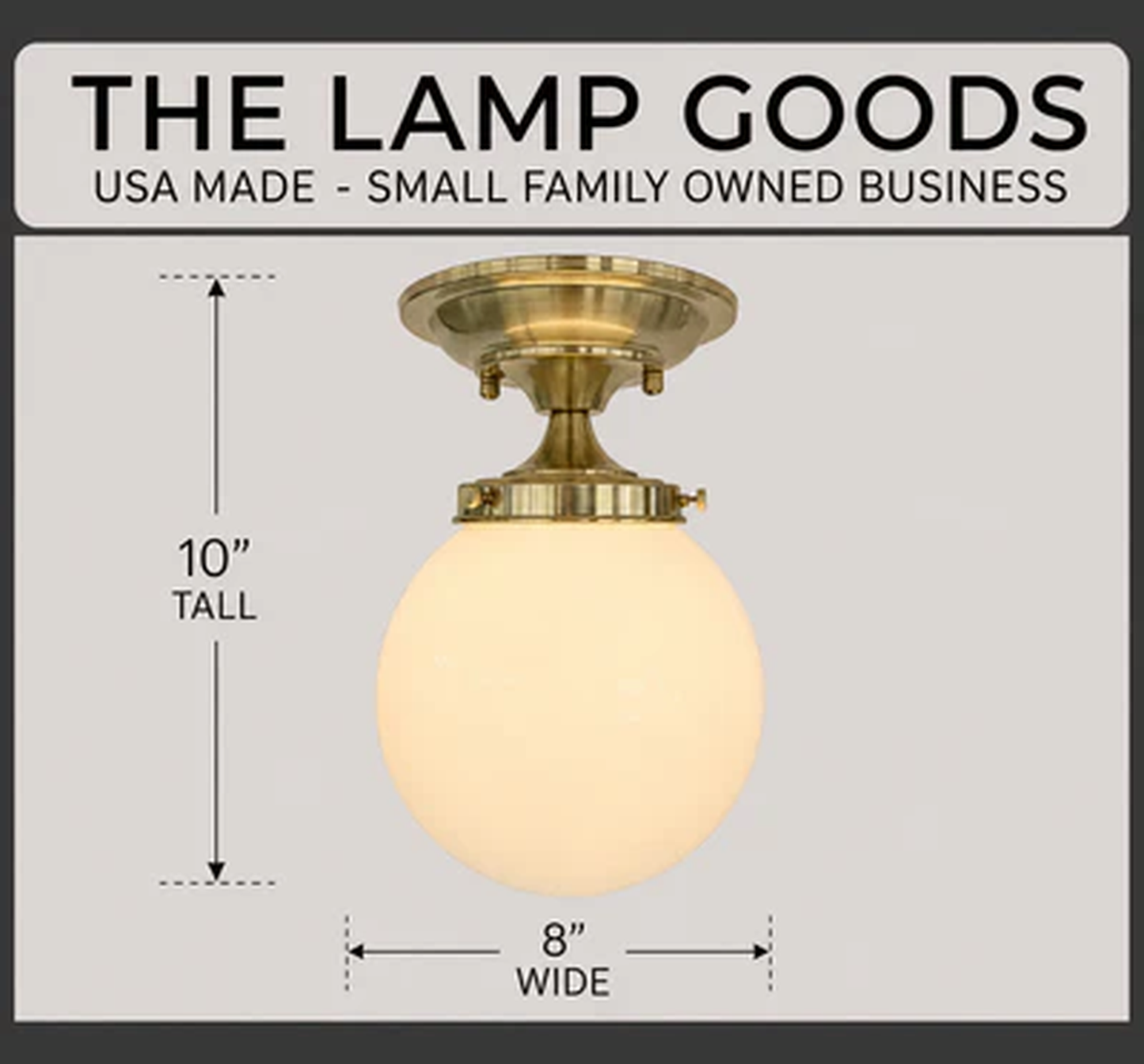 BRASS Modern Ceiling Light Schoolhouse Flush Mount