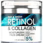 Retinol Moisturizing Cream With Collagen, Hyaluronic Acid, Vitamin C+E, Soothes Dry Skin