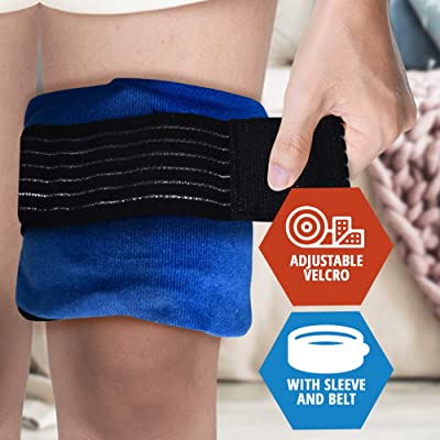 MedPride Reusable Hot and Cold Pack Set, Microwavable Heating Pads & Ice Packs, 11” x 5.1” - 24 bxs/cs. (48 count)