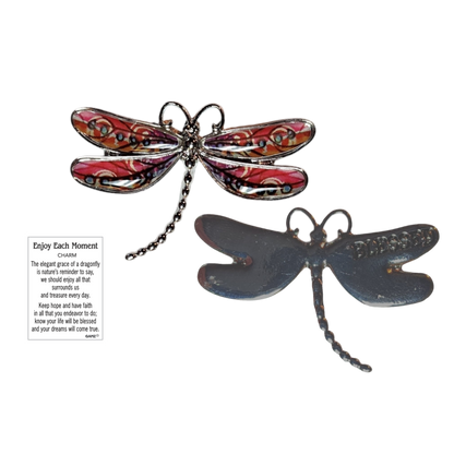 Dragonfly Inspriational Pocket Charm -