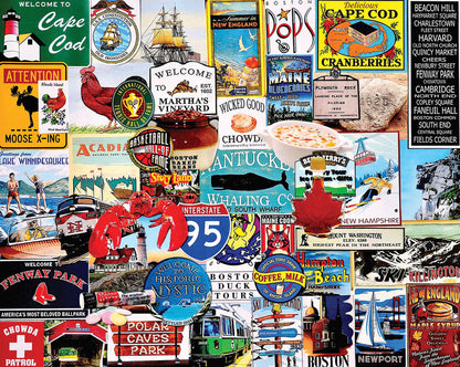 I Love New England - 1000 Piece Jigsaw Puzzle