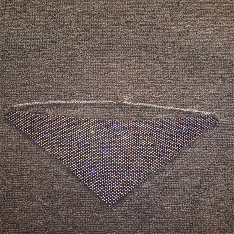 Rhinestone Metal Flash Mesh Face Mask