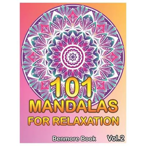 101 Mandala Coloring Book for Adults, 210-Page Paperback