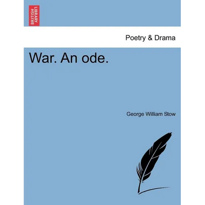 War. an Ode. - Paperback