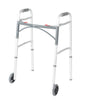 PreserveTech Deluxe Two Button Folding Walker with 5" Wheels