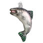 King Salmon Glass Ornament