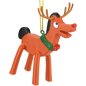 Reindeer Pokey Ornament