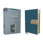 Niv, Thinline Bible, Leathersoft, Teal, Red Letter, Thumb Indexed, Comfort Print - Imitation Leather
