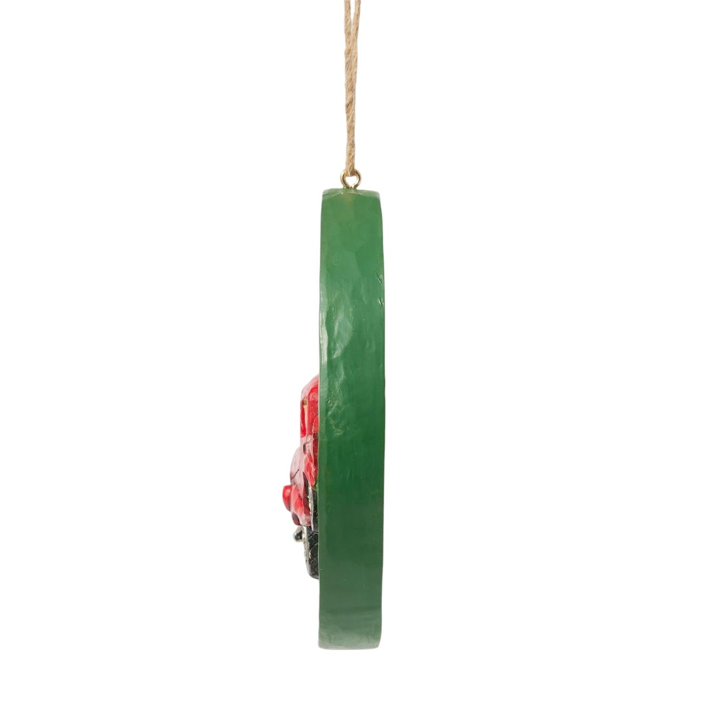 Highland Glen Red Truck Disc Ornament