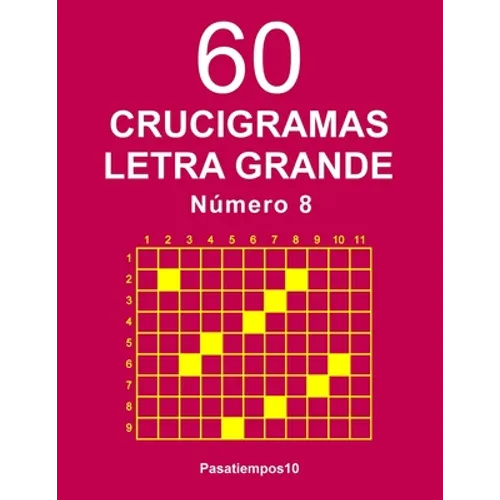 60 Crucigramas Letra Grande Número 8 - Paperback