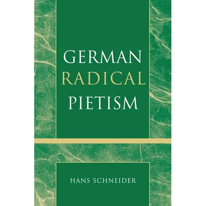 German Radical Pietism - Paperback