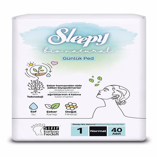 Sleepy Bio Eco-Friendly Diapers, Biodegradable & Chemical-Free, 40 Count - Sustainable Diapering Solutions for Children