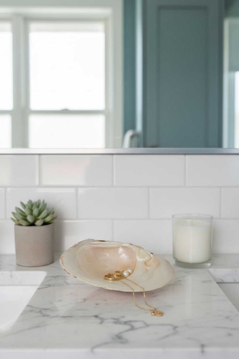Mexican Pearl River Clam Shell 4-5"