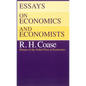 Essays on Economics and Economists - Paperback