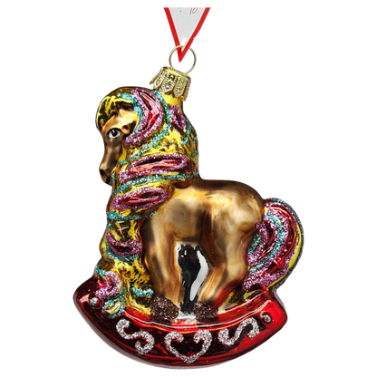 Adorable Rocking Horse Ornament