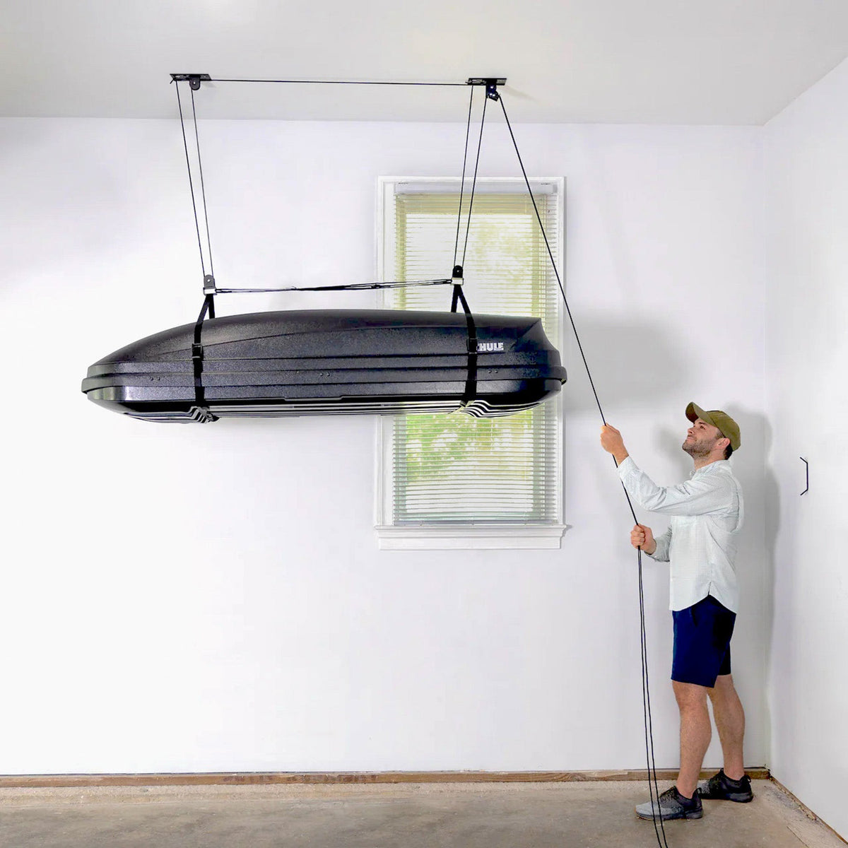 Cargo Box Ceiling Hoist | Holds up to 150 lbs | 14' Lift