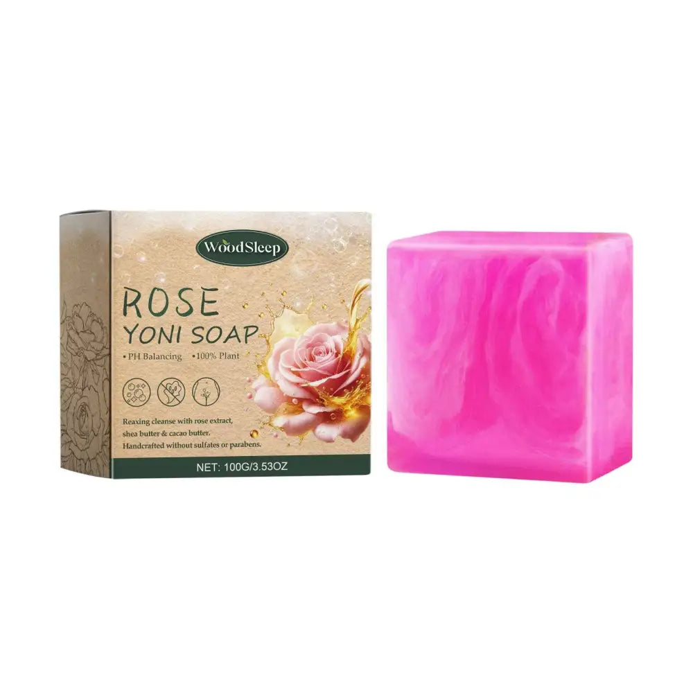 Rose Soap to Bath Cleanses Odors and Relieves Discomfort