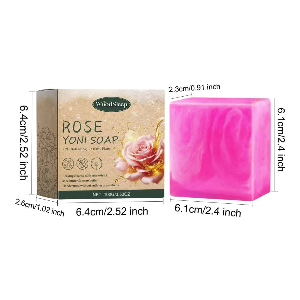 Rose Soap to Bath Cleanses Odors and Relieves Discomfort
